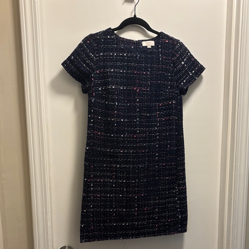 Loft Tweed Like Shift Dress